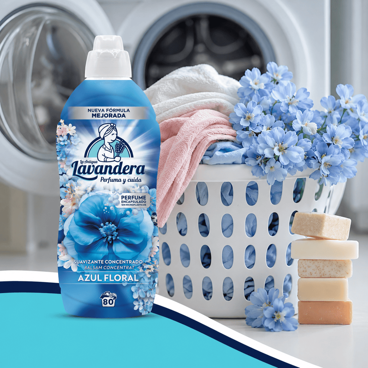 Produkt LAVANDERA Płyn do Płukania LAVANDERA Blue Azul Floral 80 Prań 1,76l 005626