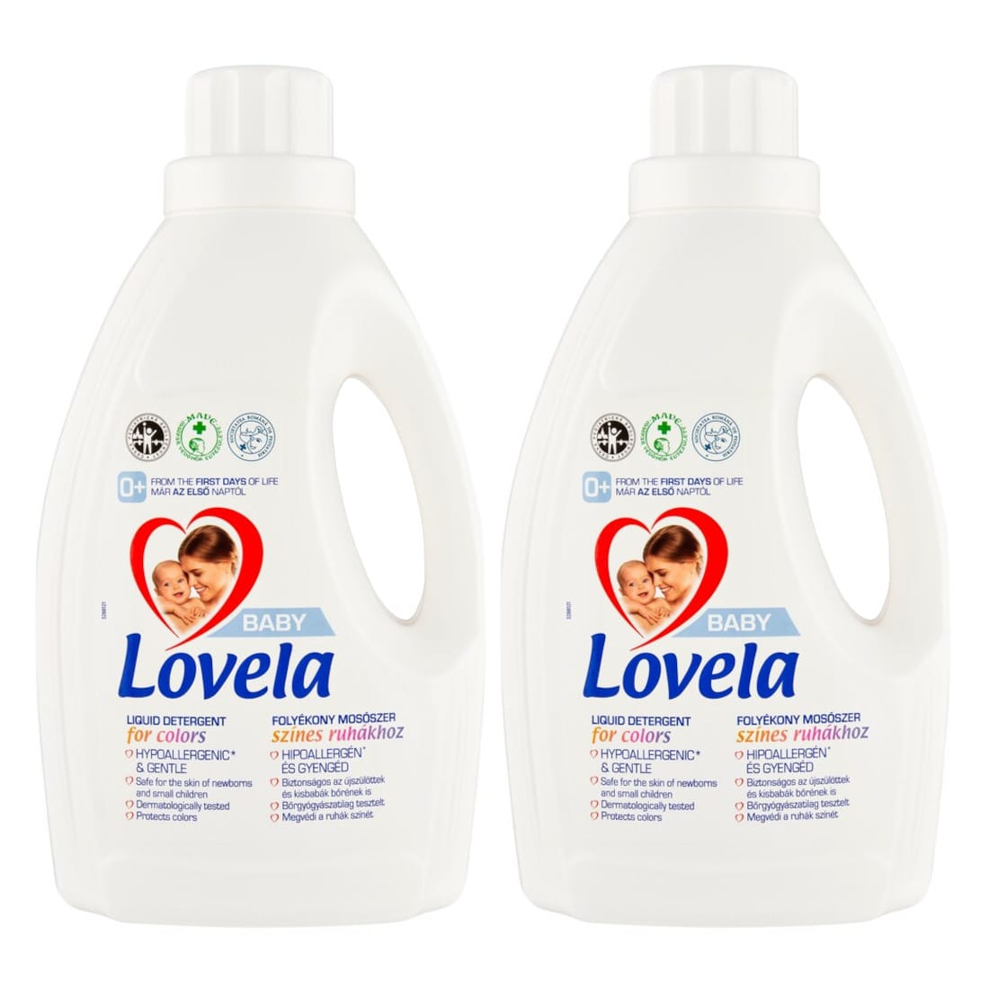 Produkt LOVELA Płyn do prania 2x Płyn do prania kolorów LOVELA Baby Mleczko dla dzieci 16 prań 1,45l K_003215_2