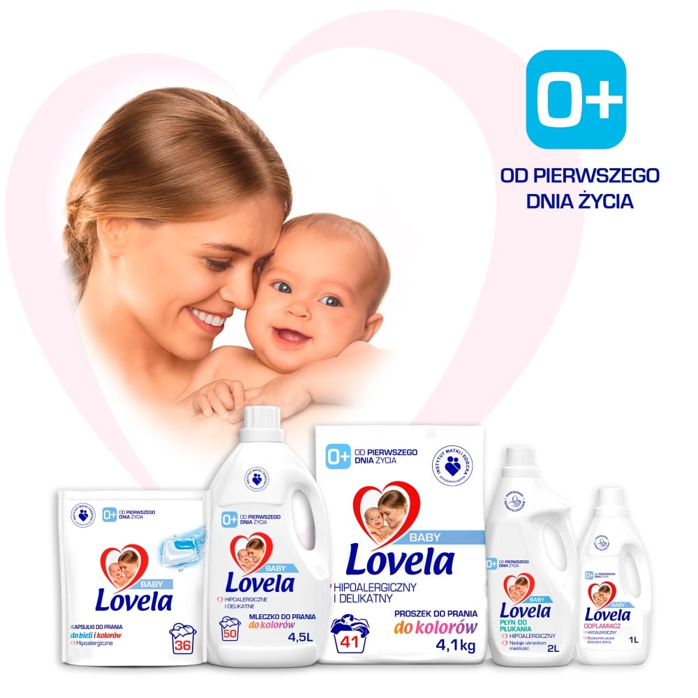 Produkt LOVELA Płyn do prania Płyn do prania białego i kolorów LOVELA Baby Mleczko dla dzieci 50 prań 2x 4,5L Z00951