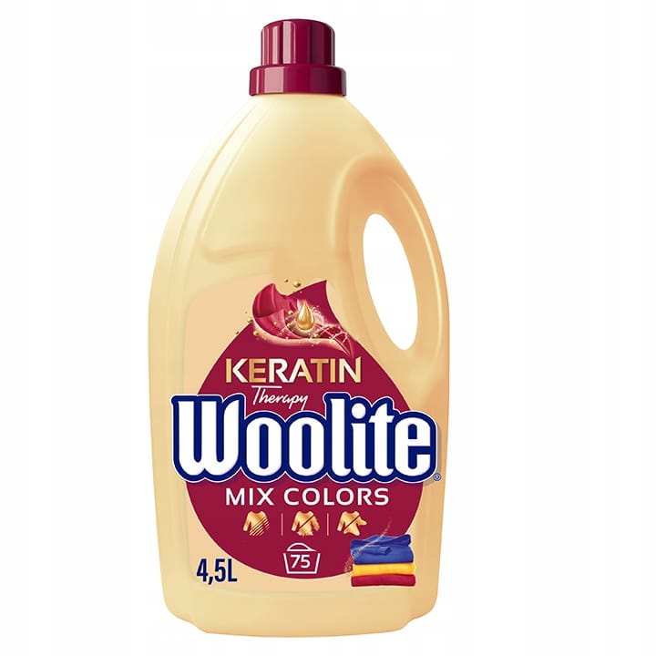 Produkt WOOLITE Płyn do prania Płyn do prania WOOLITE Keratin Therapy MIX dark + color + fruity color 3x 4,5 L Z01036