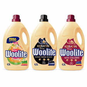 Produkt WOOLITE Płyn do prania Płyn do prania WOOLITE Keratin Therapy MIX dark + color + fruity color 3x 4,5 L Z01036