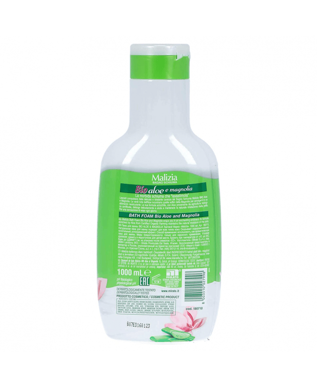 Produkt MALIZIA Płyny do kąpieli Płyn do kąpieli MALIZIA Bio Aloes&Magnolia 1 l 025136
