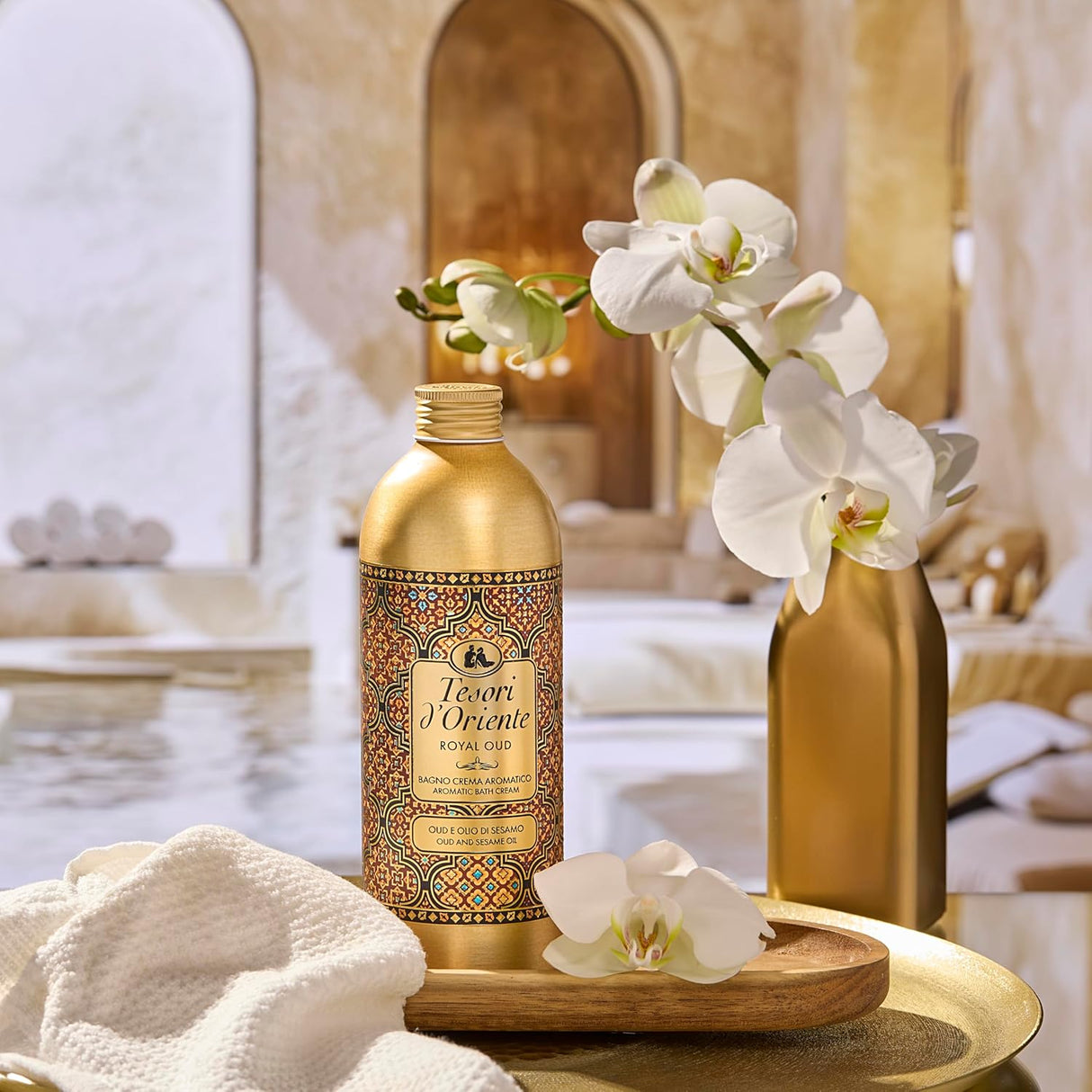 Produkt TESORI D'ORIENTE Płyny do kąpieli Płyn do kąpieli TESORI D'Oriente Royal Oud 500ml 053128