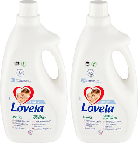 Produkt LOVELA Płyny do płukania 2x Płyn do płukania tkanin LOVELA Baby hipoalergiczny 33 prania 2 l K_003213_2