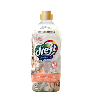 Produkt DREFT Płyny do płukania Płyn do płukania DREFT  White Blossoms Białe Kwiaty 40 prań 1 l 004203