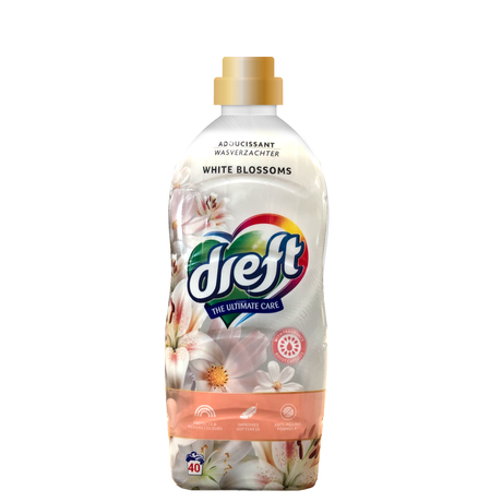 Produkt DREFT Płyny do płukania Płyn do płukania DREFT  White Blossoms Białe Kwiaty 40 prań 1 l 004203