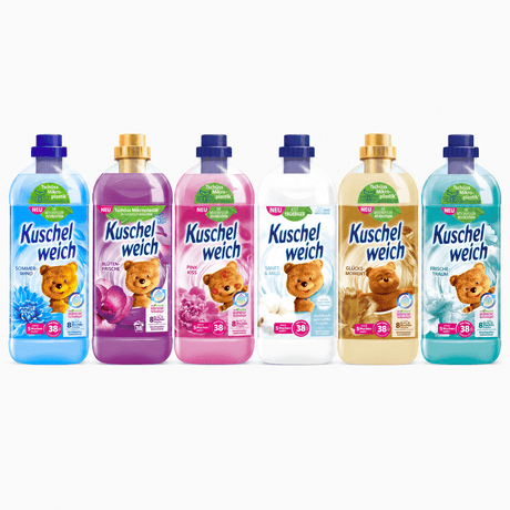Produkt KUSCHELWEICH Płyny do płukania Płyn do płukania KUSCHELWEICH Zestaw mix 6x 1l (6x 38 prań) Z00949