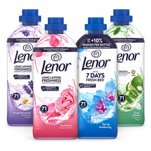 Produkt LENOR Płyny do płukania Płyn do płukania Lenor Mix Rose Bouquet, Lavender. Fresh Meadow, Spring Awakening 4x 1,491l Z10071