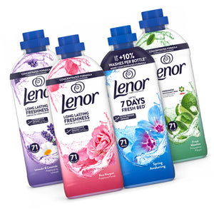 Produkt LENOR Płyny do płukania Płyn do płukania Lenor Mix Rose Bouquet, Lavender. Fresh Meadow, Spring Awakening 4x 1,491l Z10071