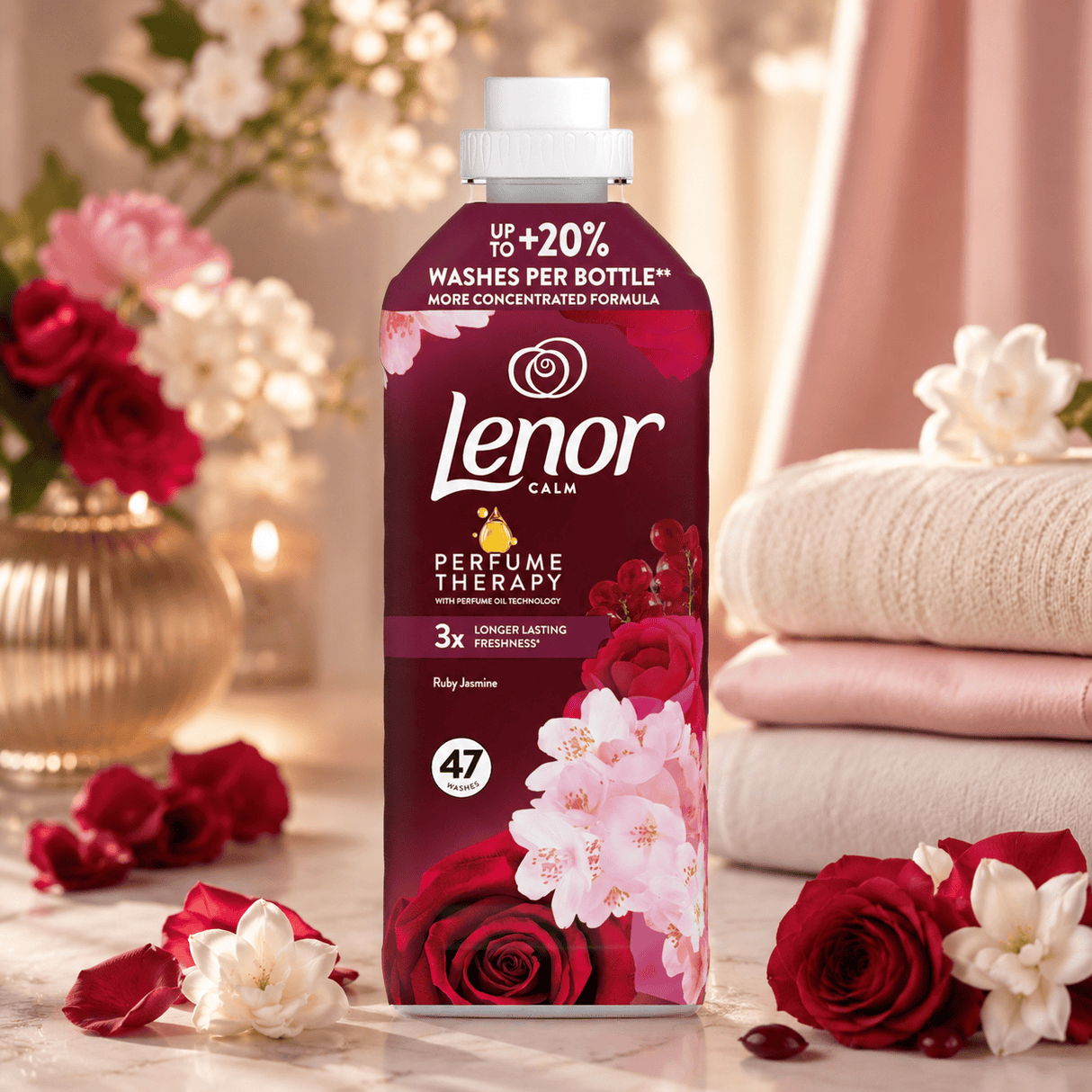 Produkt LENOR Płyny do płukania Płyn do płukania Lenor Ruby Jasmine 47 Prań 987ml 005700