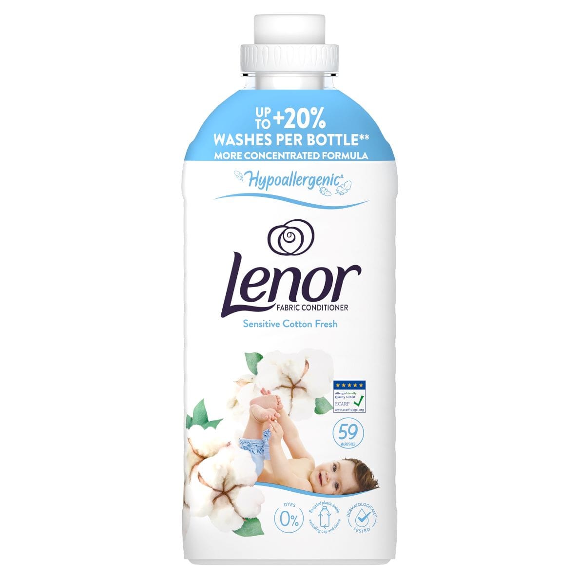 Produkt LENOR Płyny do płukania Płyn do płukania tkanin LENOR Mix Sensitive, Gold Orchid & Vanilla, Ruby Jasmine, Floral Bouquet 4x 1,239l Z10072