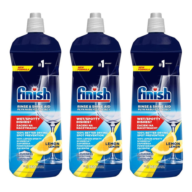 Produkt FINISH płyny do zmywarki 3x Płyn nabłyszczający do zmywarki FINISH Shine&Protect cytrynowy 800ml K_014219_3