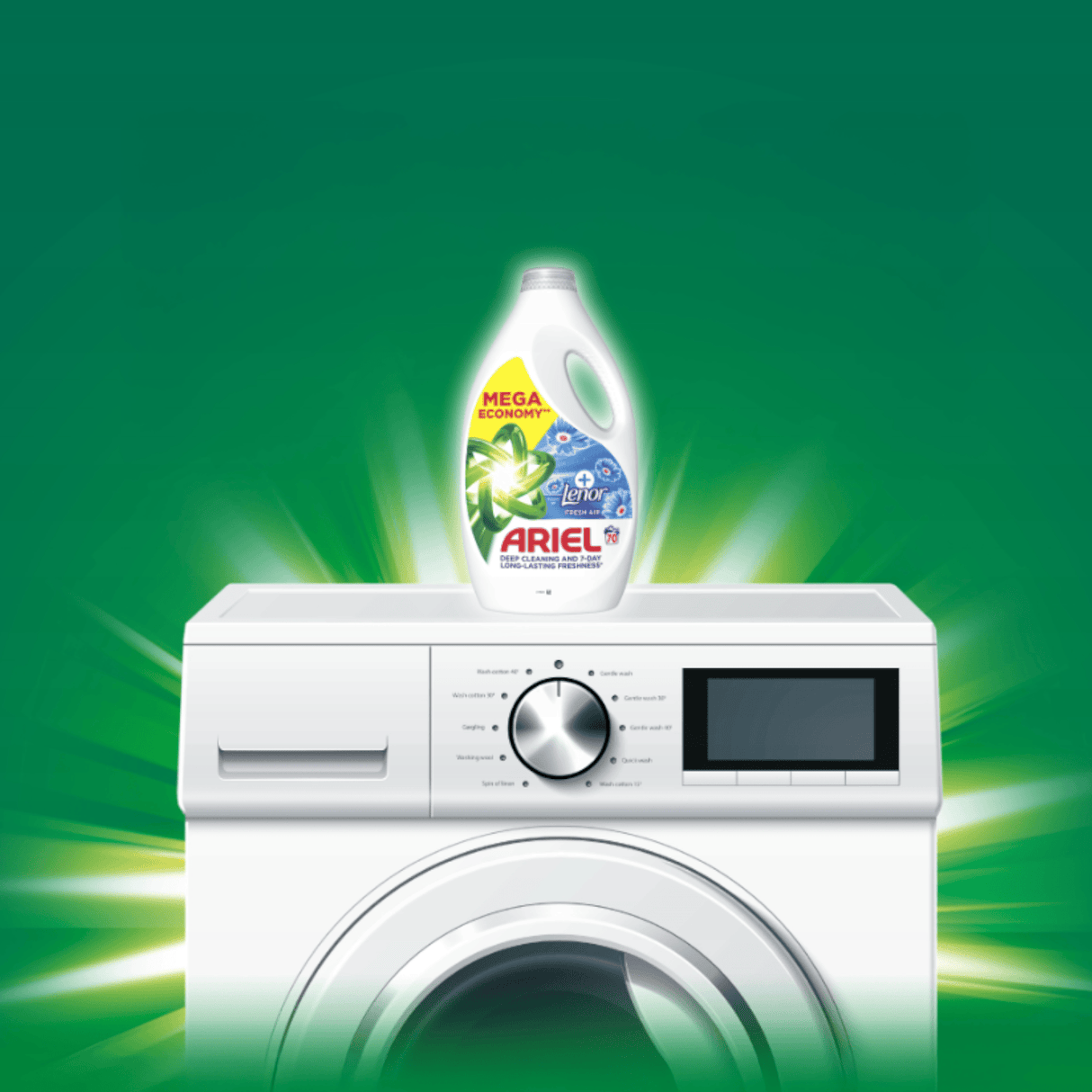 Produkt ARIEL Płyny i żele do prania Płyn do prania ARIEL Deep Cleaning 7-dniowa świeżość Lenora 70 prań 3,15 l 004424