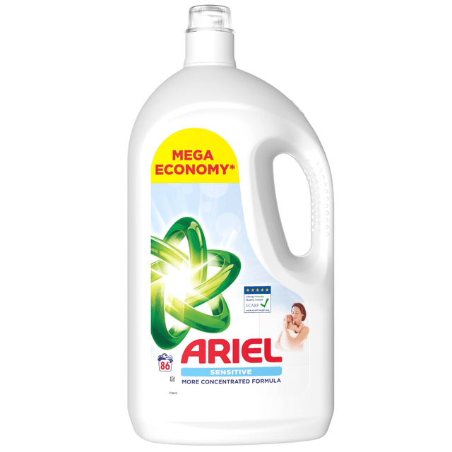 Produkt ARIEL Płyny i żele do prania Płyn do prania ARIEL Sensitive do skóry wrażliwej 86 prań 3,87l 004420