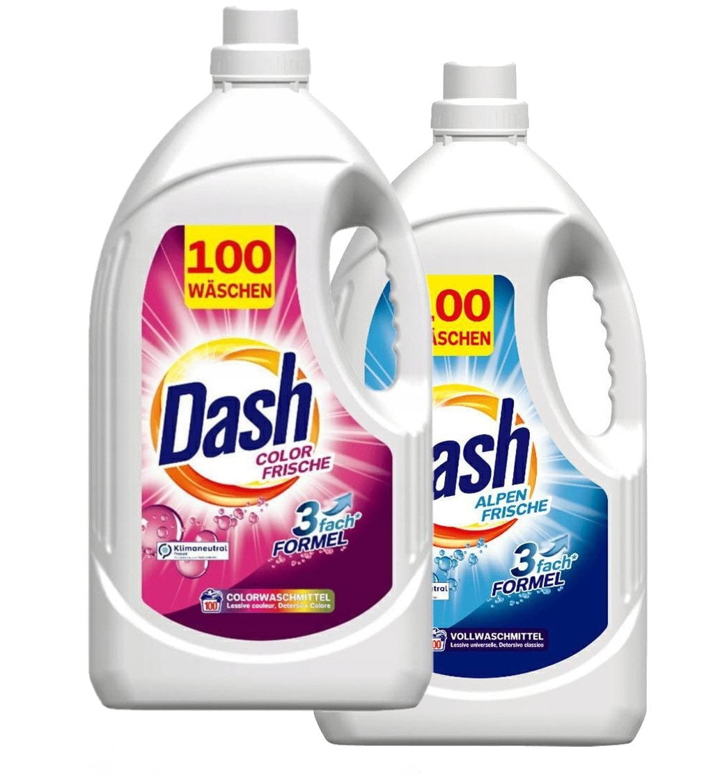 Produkt DASH Płyny i żele do prania Płyn do prania DASH kolor białe MIX 2x 100 prań 5 l Z00175