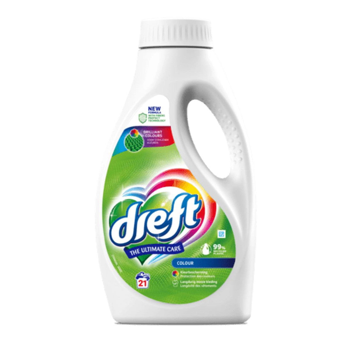 Produkt DREFT Płyny i żele do prania Płyn do prania DREFT Color Ultimate Care do koloru 21 prań 945ml 004160