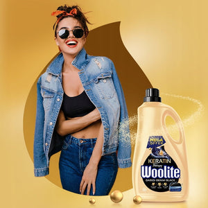 Produkt WOOLITE Płyny i żele do prania Płyn do prania WOOLITE Keratin Therapy MIX czarne + kolor 75 prań 2x 4,5 L Z00561