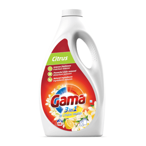 Produkt GAMA Płyny i żele do prania Żel do prania GAMA Citrus 66 prań 3l 052613