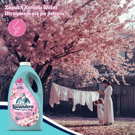Produkt LAVANDERA Płyny i żele do prania Żel do prania LAVANDERA Flores de Cerezo Kwiat Wiśni uniwersalny płyn 4,5L 052708