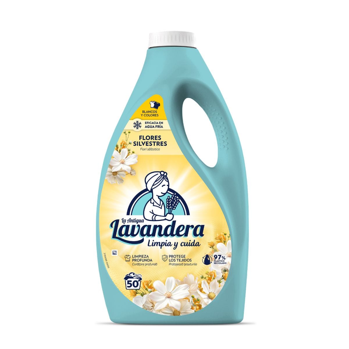 Produkt LAVANDERA Płyny i żele do prania Żel do prania LAVANDERA Flores Silvestres Dzikie kwiaty uniwersalny płyn na 50 prań 2,5L 052705