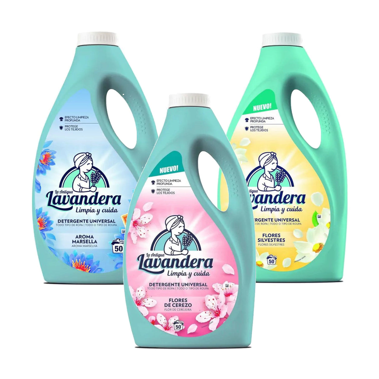 Produkt LAVANDERA Płyny i żele do prania Żel do prania LAVANDERA Universal Mix zapachów 50 prań 3x 2,5L Z00969