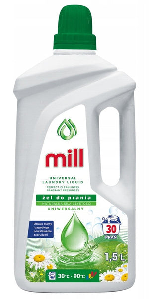 Produkt MILL Płyny i żele do prania Żel do prania MILL Uniwersalny 30 prań 1,5l 004401
