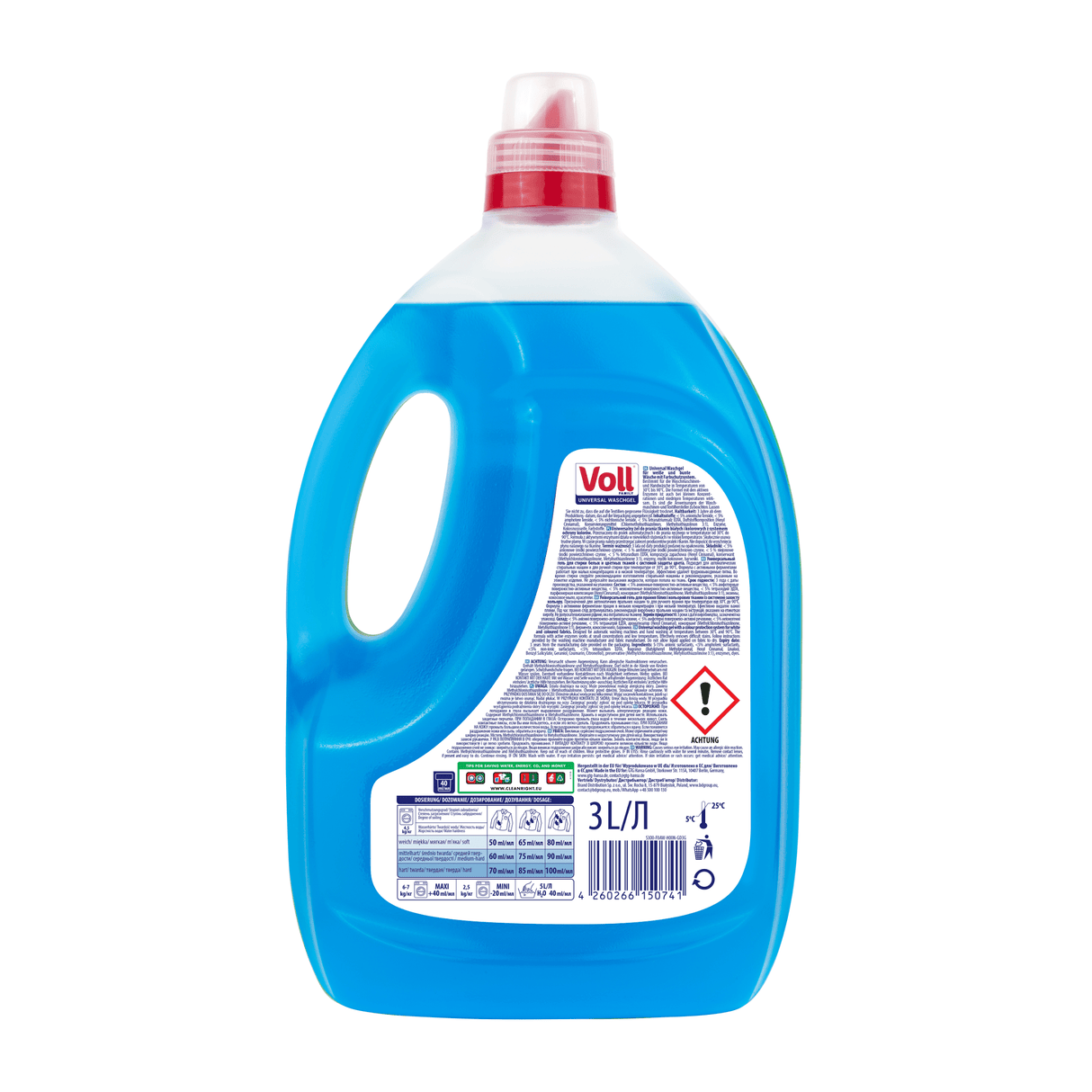 Produkt VOLL Płyny i żele do prania Żel do prania VOLL Universal 40 prań 3 l 021377