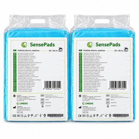 Produkt LIMEDIC Podkłady higieniczne Podkłady chłonne niejałowe LIMEDIC SensePads 60x60cm 2x 25szt K_006381_2