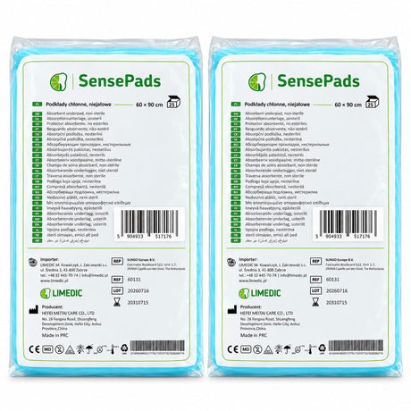 Produkt LIMEDIC Podkłady higieniczne Podkłady chłonne niejałowe LIMEDIC SensePads 60x90cm 2x 25szt K_006382_2