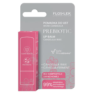 Produkt FLOSLEK Pomadki Pomadka do ust prebiotyczna FLOSLEK Wosk candelilla bezzapachowa 4g 002155