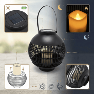 Produkt VOLTENO Pozostałe do domu Lampa Solarna Ogrodowa Volteno White Black Ball II Kula LED 1szt 005725
