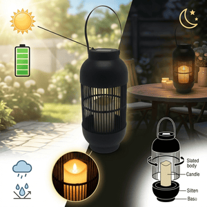 Produkt VOLTENO Pozostałe do domu Lampa Solarna Ogrodowa Volteno White Black Owal LED Dekoracyjna 1szt 005726