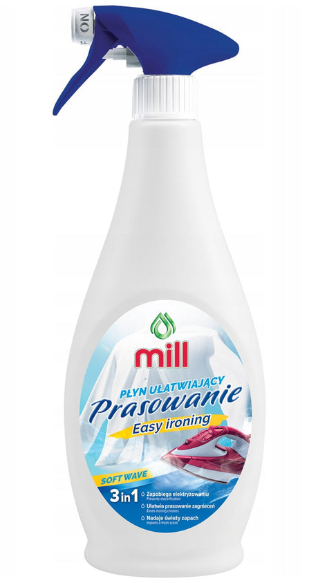 Produkt MILL Pozostałe do prania Płyn ułatwiający prasowanie MILL Soft Wave 3in1 Spray 500ml 004400