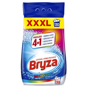 Produkt BRYZA Proszek do prania BRYZA 4w1 Białe + Kolor XXXL 130 prań 2x 8,45 kg Z00585