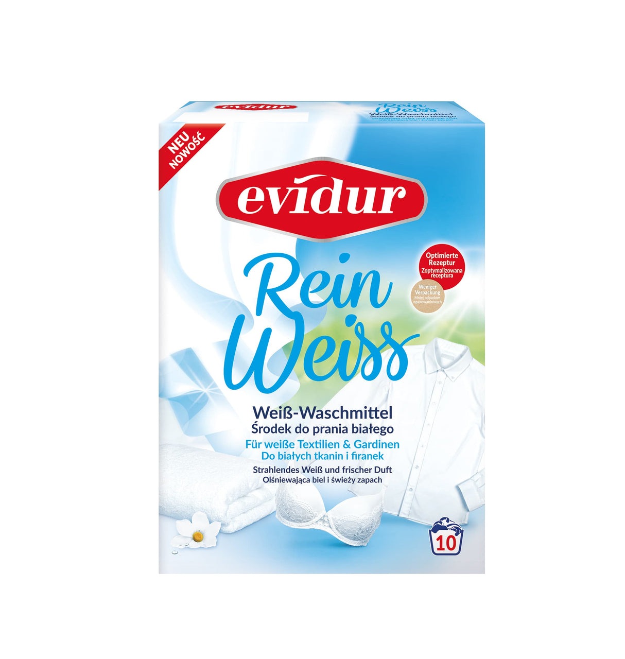 Produkt DALLI Proszki do prania 4x Proszek do firan i białego EVIDUR Rein Weiss 10 prań 600g K_003139_4