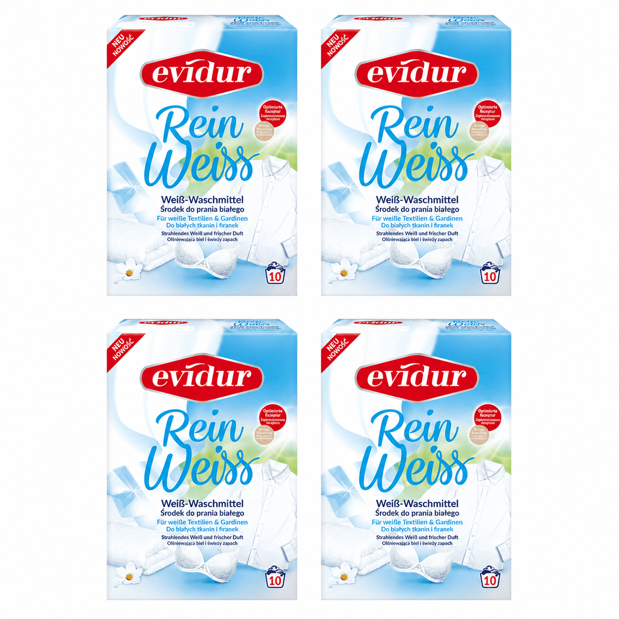 Produkt DALLI Proszki do prania 4x Proszek do firan i białego EVIDUR Rein Weiss 10 prań 600g K_003139_4