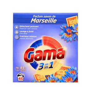 Produkt GAMA Proszki do prania Proszek do prania 3w1 Uniwersalny GAMA Marseille 2,475 kg 052619