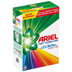 Produkt ARIEL Proszki do prania Proszek do prania ARIEL Alpine Color do koloru 100 prań 5,5 kg 004448
