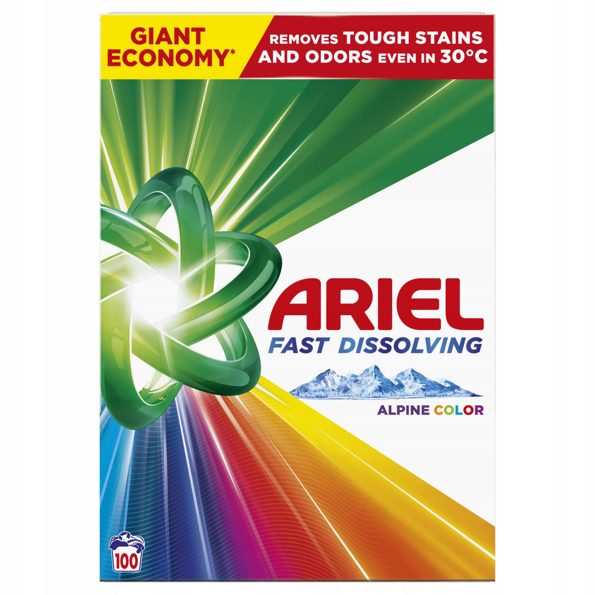 Produkt ARIEL Proszki do prania Proszek do prania ARIEL Alpine Color do koloru 100 prań 5,5 kg 004448