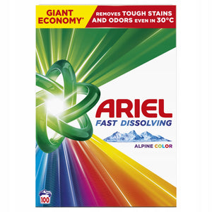 Produkt ARIEL Proszki do prania Proszek do prania ARIEL Alpine Color do koloru 100 prań 5,5 kg 004448