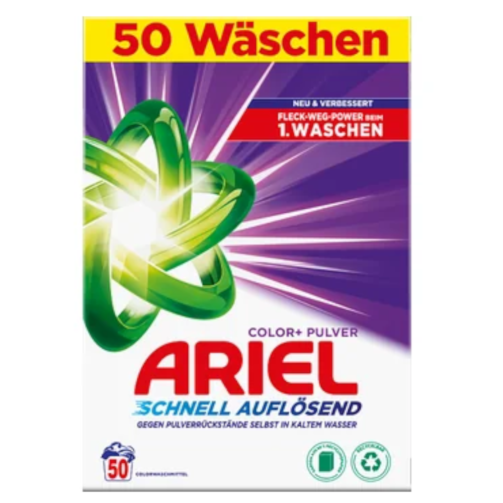 Produkt ARIEL Proszki do prania Proszek do prania ARIEL Color 50 Prań 3kg 004528