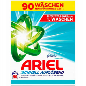 Produkt ARIEL Proszki do prania Proszek do prania ARIEL Febreze Frische do białego i jasnego 90 prań 4,95kg 004503