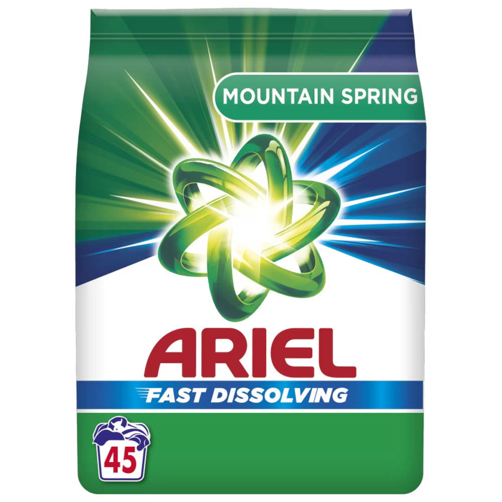 Produkt ARIEL Proszki do prania Proszek do prania ARIEL Mountain Spring do białego 45 prań 2,475kg 004500