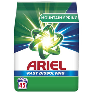 Produkt ARIEL Proszki do prania Proszek do prania ARIEL Mountain Spring do białego 45 prań 2,475kg 004500