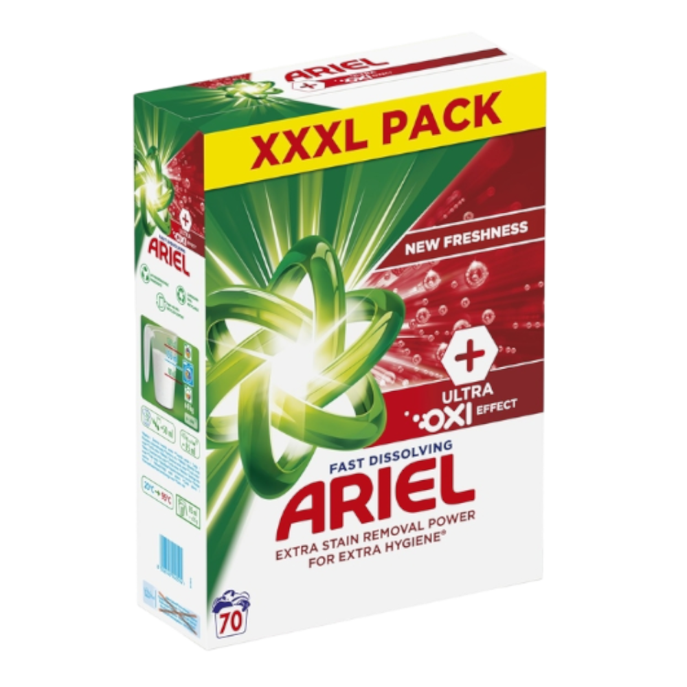 Produkt ARIEL Proszki do prania Proszek do prania ARIEL +Ultra Oxi Effect XXXL Pack 3,85kg 004384