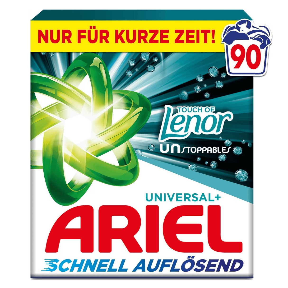 Produkt ARIEL Proszki do prania Proszek do prania ARIEL Universal+Touch Of Lenor Unstoppables 4,95kg 90 prań 004504