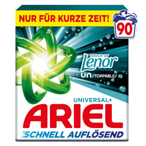 Produkt ARIEL Proszki do prania Proszek do prania ARIEL Universal+Touch Of Lenor Unstoppables 4,95kg 90 prań 004504