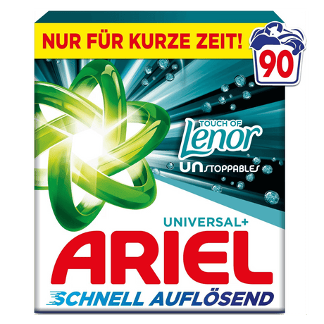 Produkt ARIEL Proszki do prania Proszek do prania ARIEL Universal+Touch Of Lenor Unstoppables 4,95kg 90 prań 004504