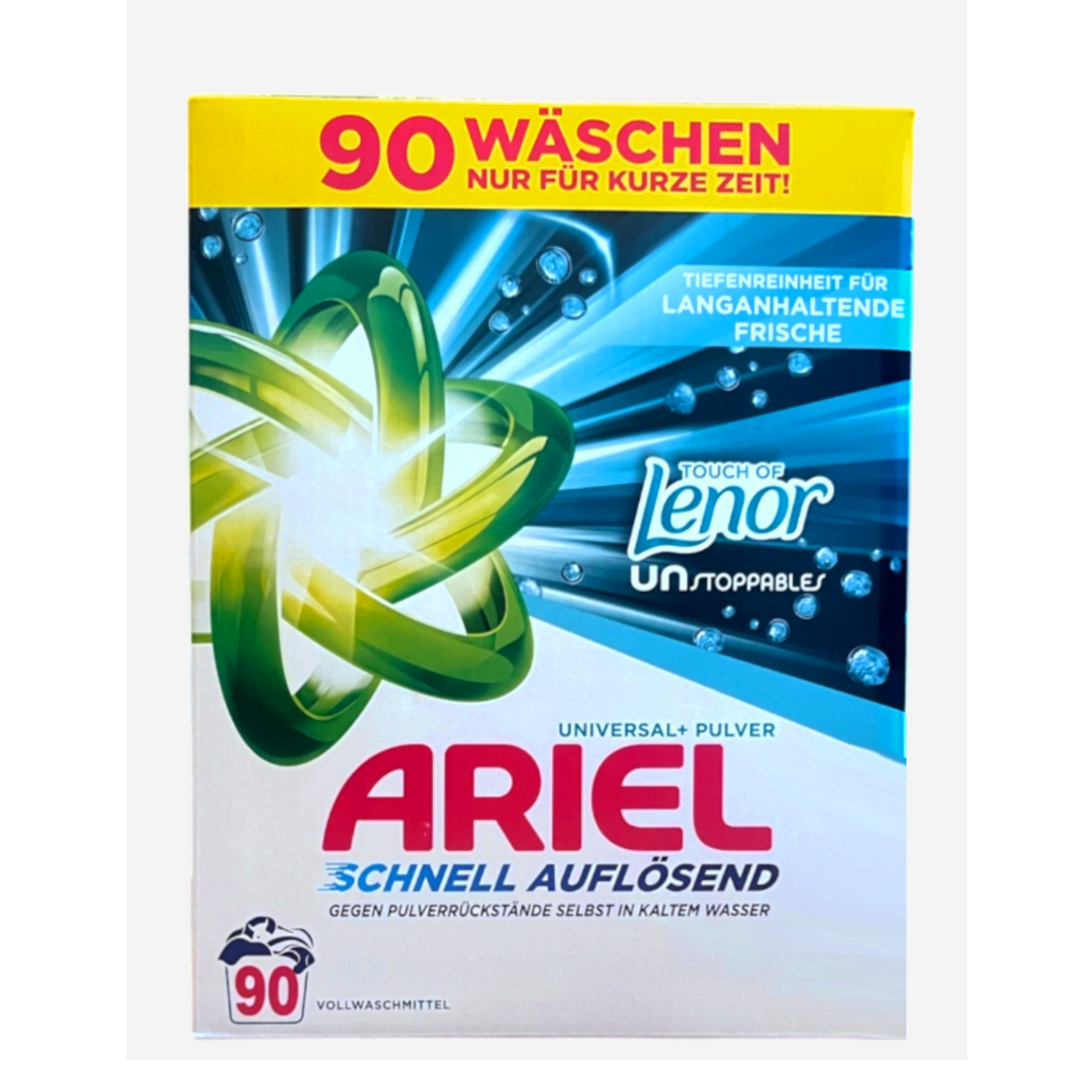 Produkt ARIEL Proszki do prania Proszek do prania ARIEL Universal+Touch Of Lenor Unstoppables 4,95kg 90 prań 004504