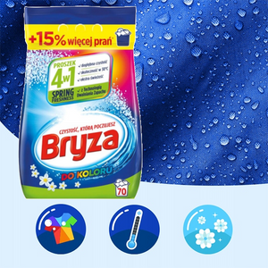 Produkt BRYZA Proszki do prania Proszek do prania BRYZA Color 4w1 do koloru SPRING FRESHNESS 70 prań 4,55 kg 045563